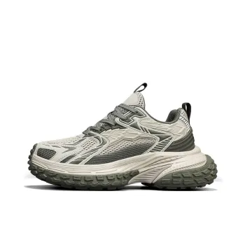 NFL Clunky Chunky Sneakers Unisex Low Top Army Green
