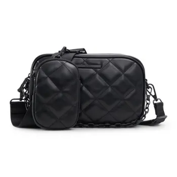 ALDO Artificial Leather Shoulder Bag Crossbody Bag Medium Size Women's Black/White
