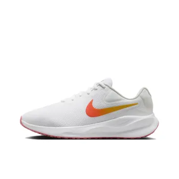 Nike REVOLUTION 7 Anti Slip Wear Resistant Low Top Casual Running Shoes Women's White Extra Wide