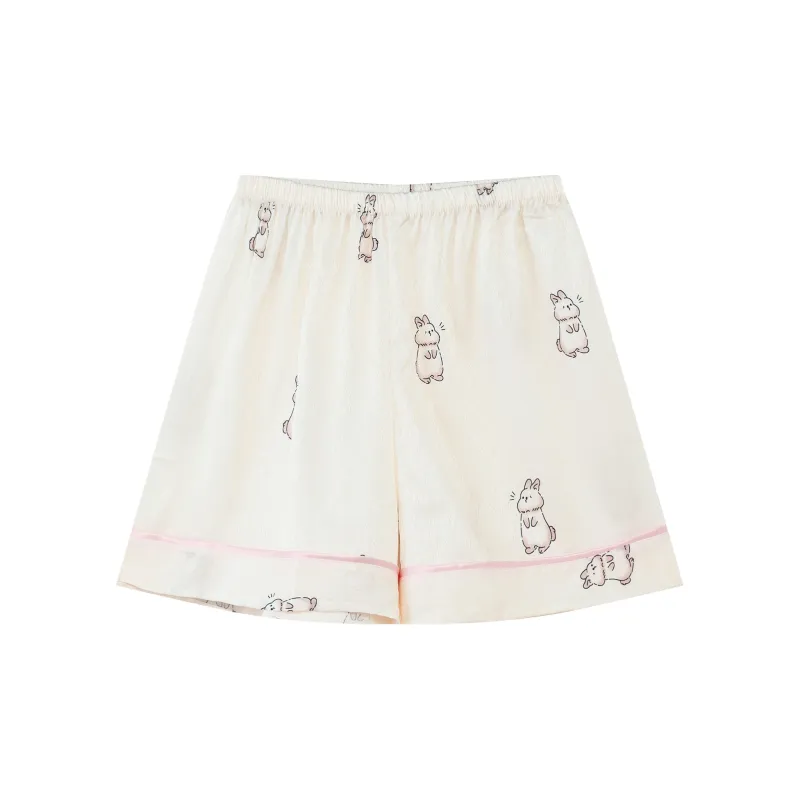 Kosrood Pajama Set Women's White Gold-5