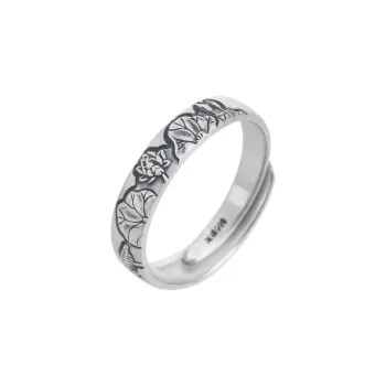 CHIC ZONE 999 Fine Silver Rings Women's
