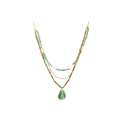 ANARTXY Crystal Necklaces Women's Red/Green