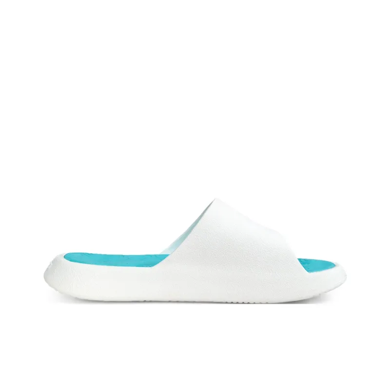PEAK State Pole Slip-Resistant Abrasion-Resistant Cushioning Slide Slippers Unisex White Blue-1