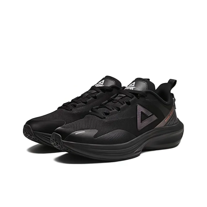 PEAK Cushioning Waterproof Low Top Running Shoes Men's Black-2