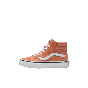 Vans Sk8-Hi Anti-Slip Wear-Resistant High-Top Kids' Skateboarding Shoes Orange Kids'