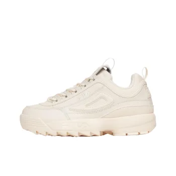 FILA Disruptor 2 Cushioned Slip-Resistant Low-Top Casual Shoes Women's Ecru
