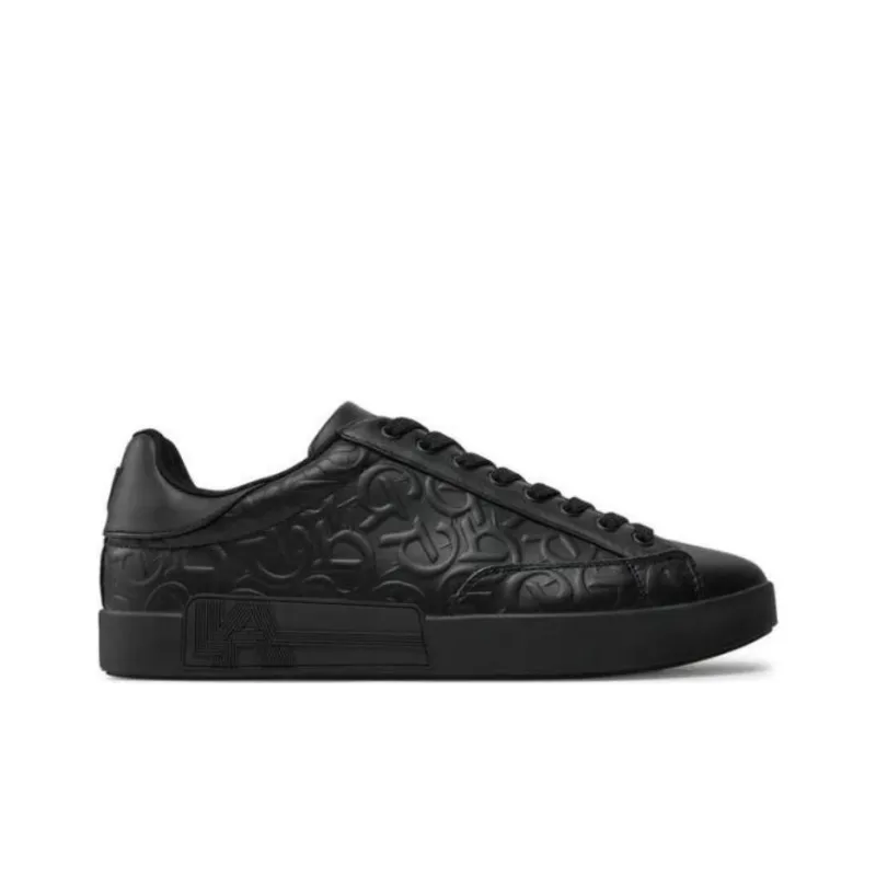 GUESS Low Top Skateboard Shoes Men's Black-1