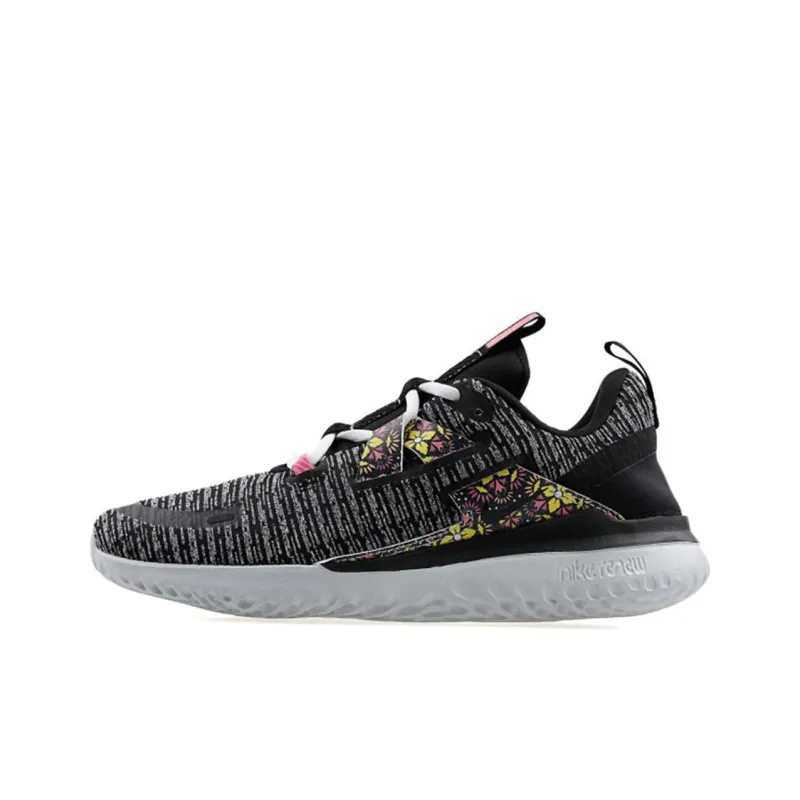 Nike Renew Arena Non-slip Lightweight Low-Top Casual Running Shoes Unisex Black-0
