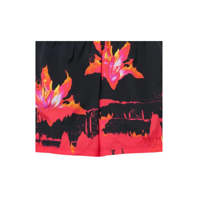 Alexander McQueen Gaphic Printed Swim Shorts-4