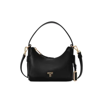 TUMI Voyageur Leather Crescent Shaped Bag Shoulder Bag Crossbody Bag Handbag Mini Women's Black