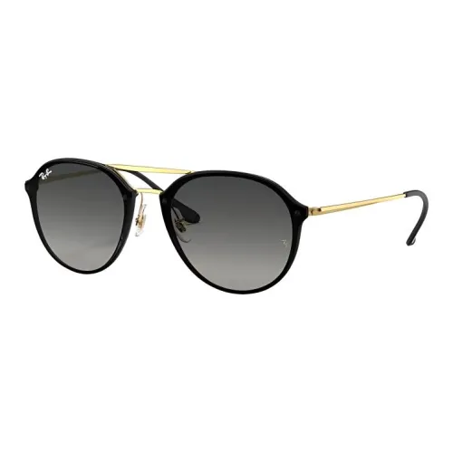 RayBan Injection-Molded Aviator Sunglasses Unisex Black Gold