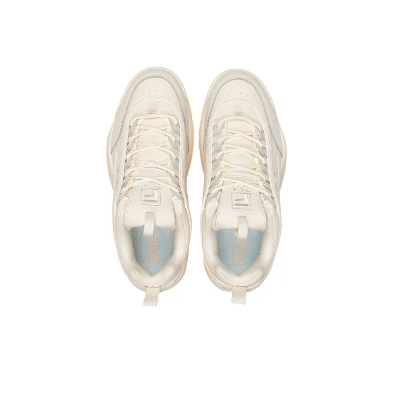 FILA Disruptor 2 Cushioned Slip-Resistant Low-Top Casual Shoes Women's Ecru-2