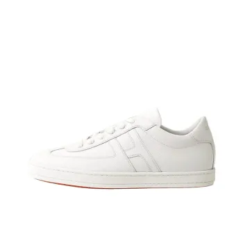 HERMES Boomerang Low Top Skateboard Shoes Men's White