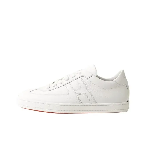 HERMES Boomerang Low Top Skateboard Shoes Men's White