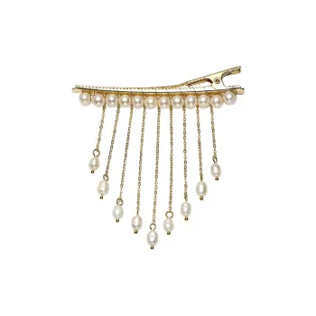 DARA Freshwater Pearl Hair Clips Women's