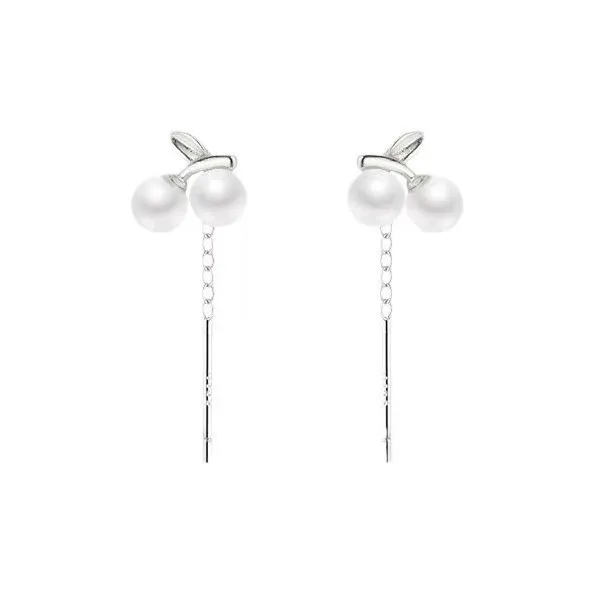 KOOGIS S999 Fine Silver Drop Earrings Women's-0
