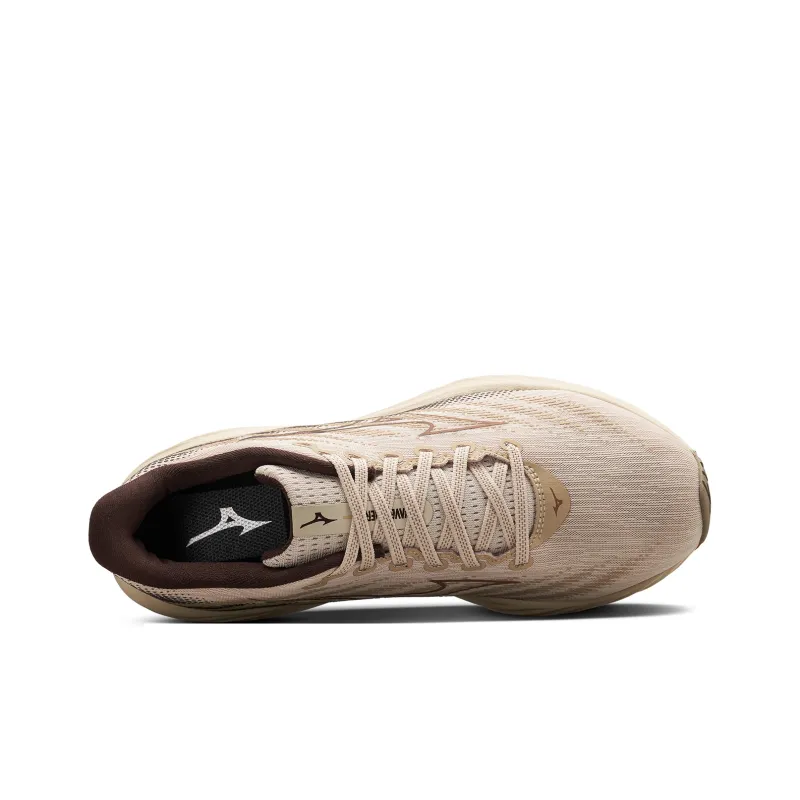 Mizuno Wave Rider 28 Rebound And Wear resistant Low Top Running Shoes Unisex Beige Brown-2