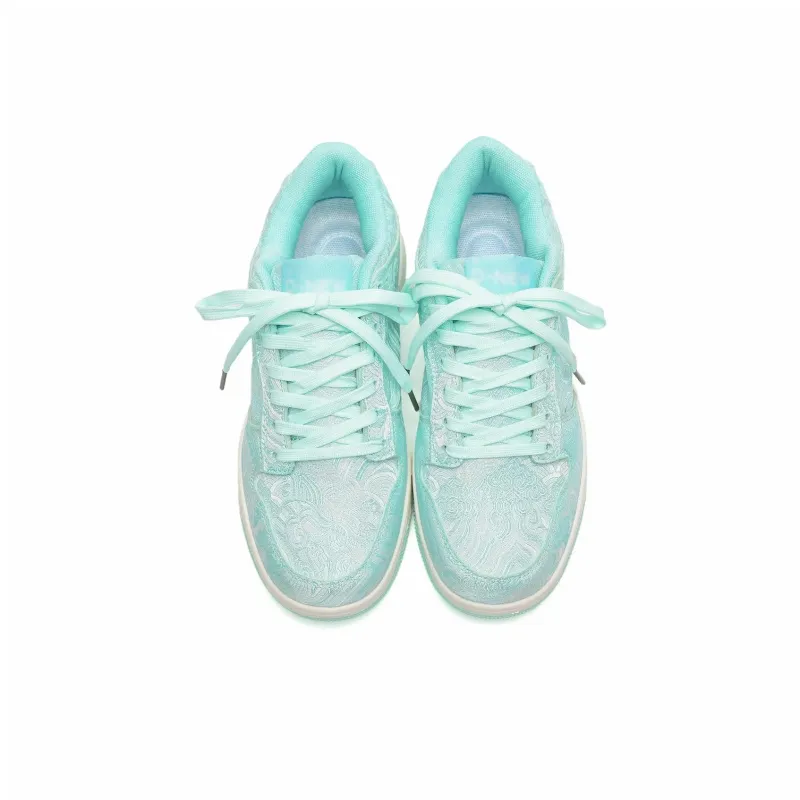 KAAVER OTTO Anti Slip And Wear Resistant Lightweight Balance Low Top Skateboard Shoes Unisex Spring Breeze Green-3