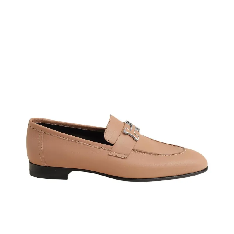 HERMES Paris Loafers Women's Beige-1