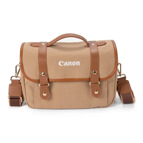 Canon Camera Bags Compatibility With Canon R10, R50, 200D, M50 Mirrorless Camera Bags Canon Yellow Youth Messenger Bag