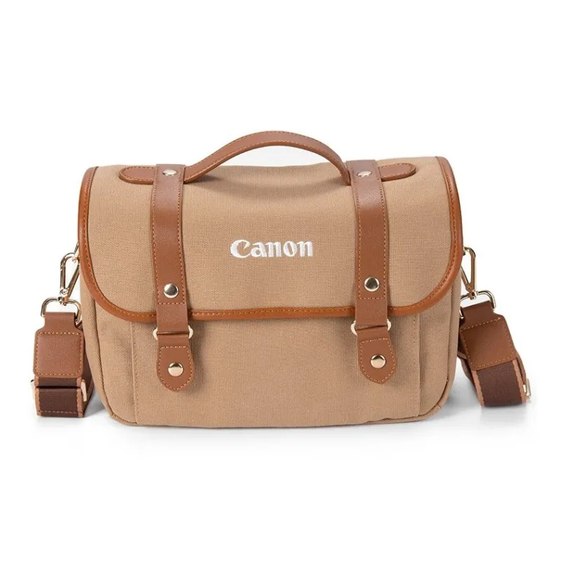 Canon Camera Bags Compatibility With Canon R10, R50, 200D, M50 Mirrorless Camera Bags Canon Yellow Youth Messenger Bag-0