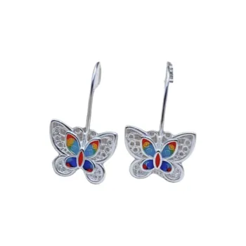 U state Sterling Silver 990 Earrings Women's