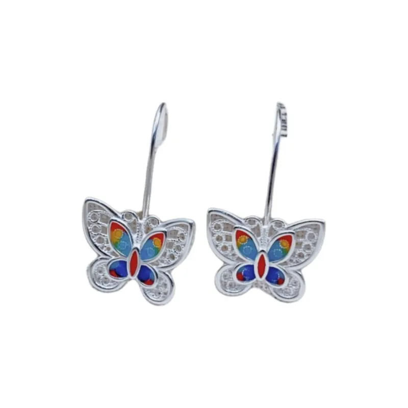 U state Sterling Silver 990 Earrings Women's-0
