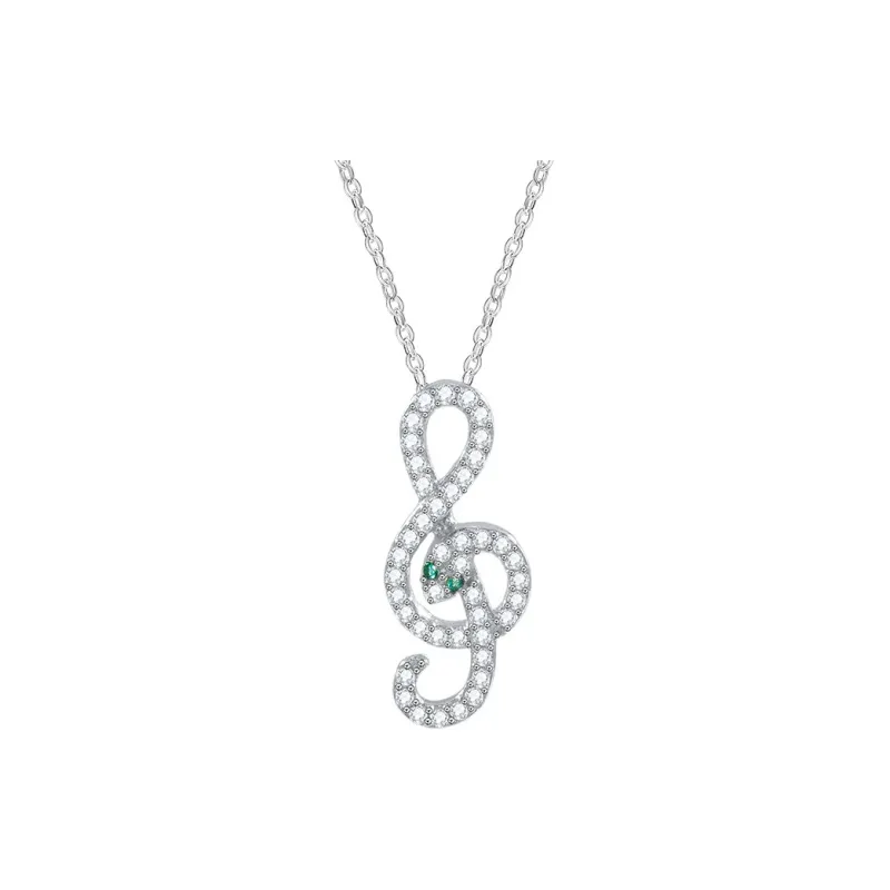 Vegetarian 925 Sterling Silver Necklaces Women's-0