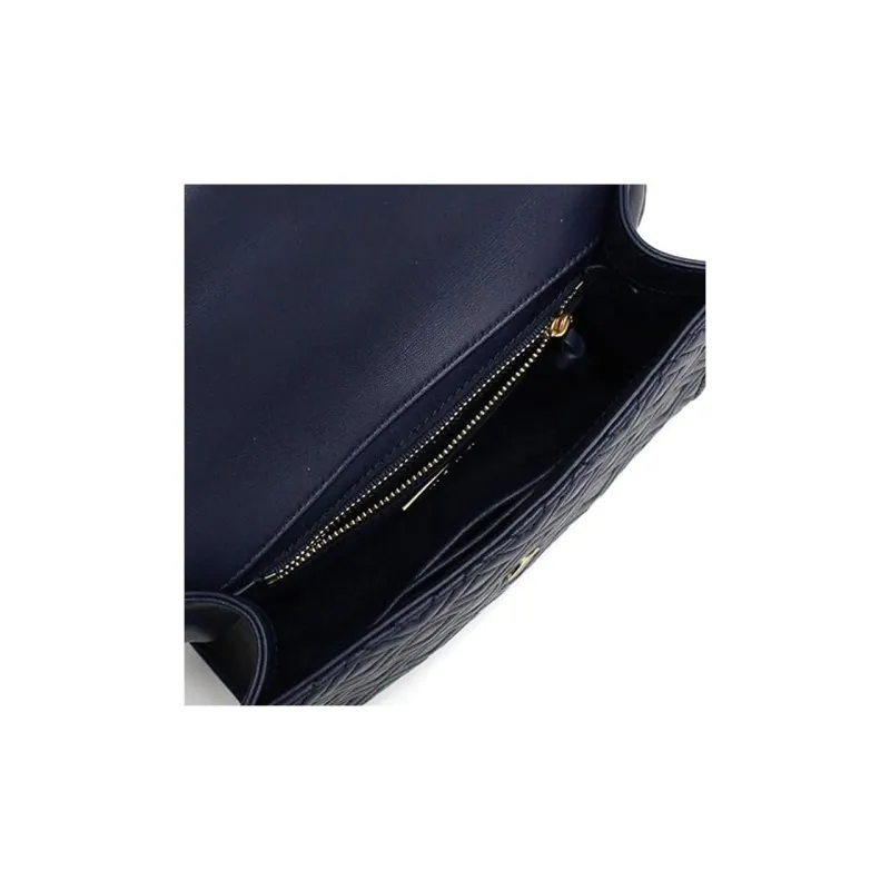 TORY BURCH Fleming Sheepskin Chain Bag Crossbody Bag Shoulder Bag Women's Blue-4