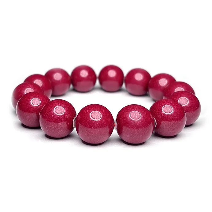 MOUNTAINS AND MANS Cinnabar New Chinese Style Good Luck Beaded Bracelet Men's-4