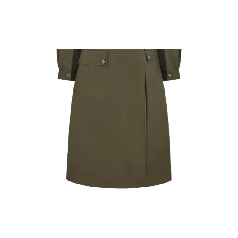 DIOR Trench Coats Women's Green-3