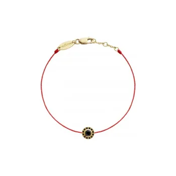 Redline Gold Diamond Bracelets Women's Black