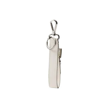 PRADA Calfskin, Ceramic, Metal Keychains Women's White