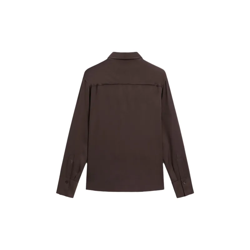Massimo Dutti Shirt Women's Pomegranate Stone Color-1