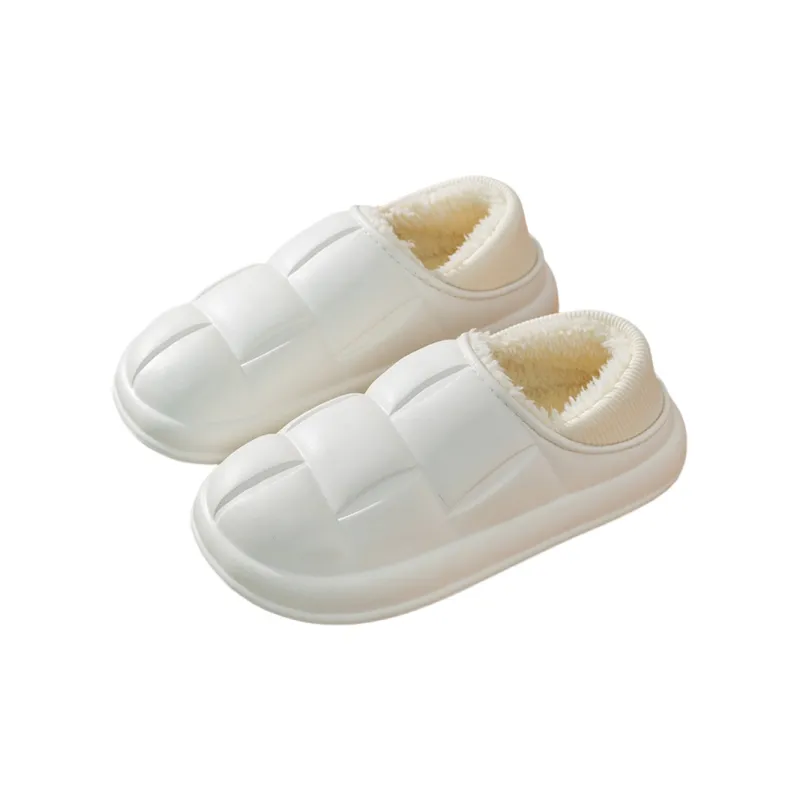 NingYi Waterproof Cotton Slippers With Home Plush Liner Slippers/Home Slippers For Fall And Winter-10