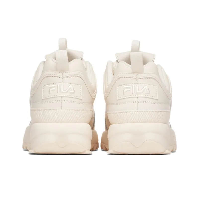 FILA Disruptor 2 Cushioned Slip-Resistant Low-Top Casual Shoes Women's Ecru-3