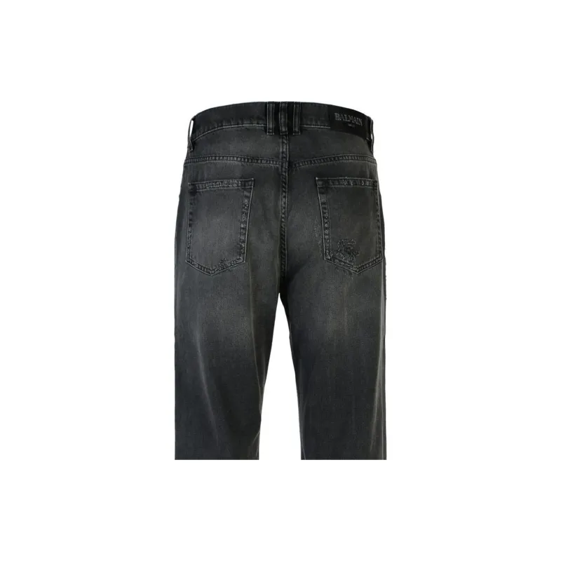 BALMAIN Distressed Slim Fit Jeans-3