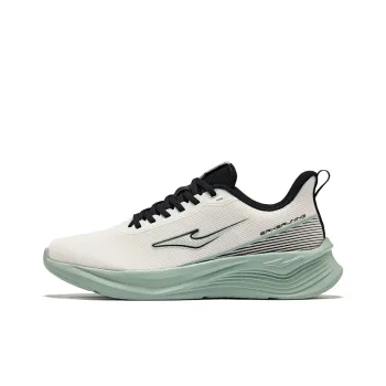 Erke Cushioning Breathable Rebound Low Top Casual Running Shoes Men's White Black