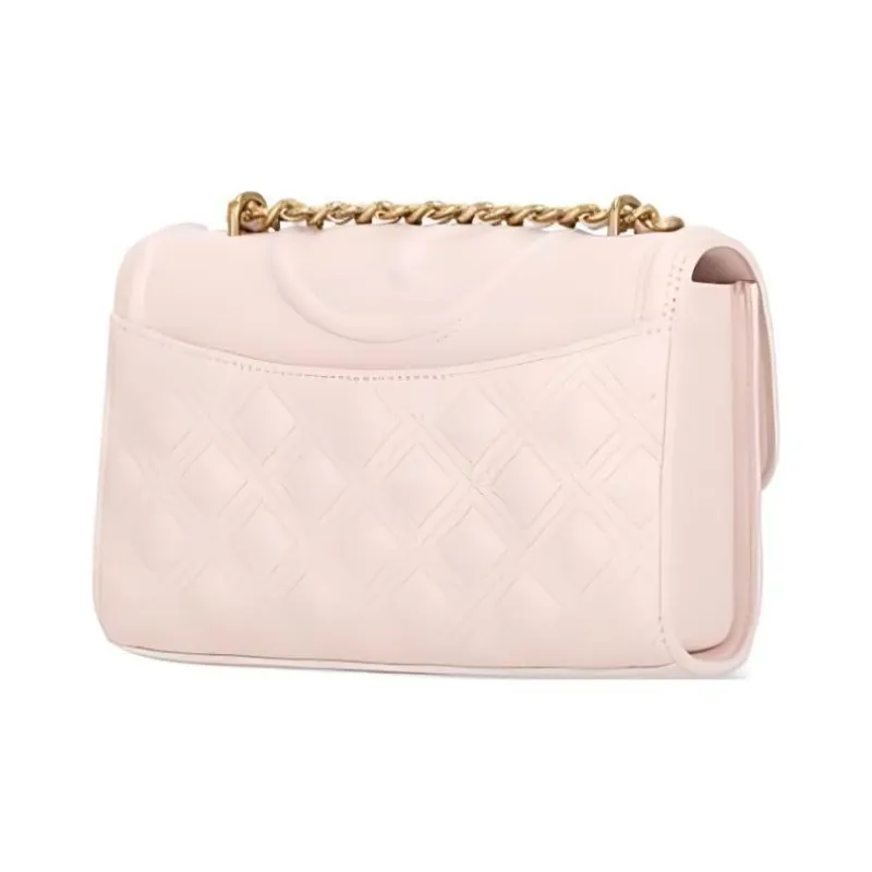 TORY BURCH Leather Crossbody Bag, Shoulder Bag Trumpets Women's Pink-2