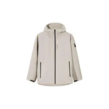 Anta Variety Training Collection Water Repellent Windbreaker Jacket Men's Azure Dove Gray