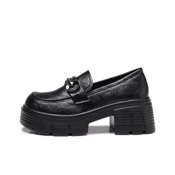 Bull charm Loafers Women's Black/Brown