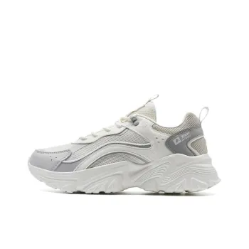 XTEP Abrasion Resistant Slip Resistant Cushioning Low Top Outdoor Shoes Women's White Gray