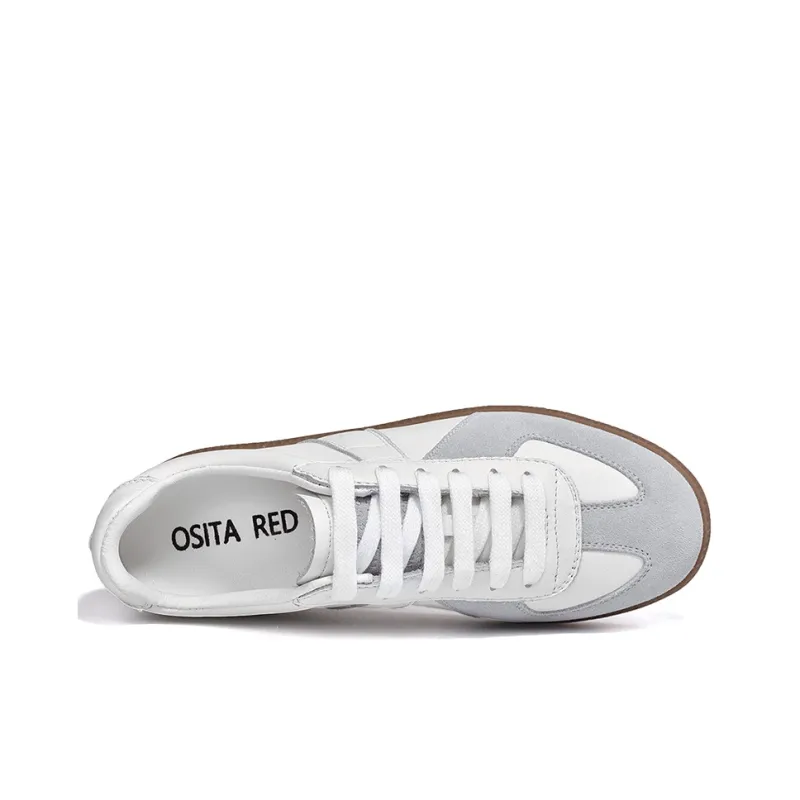 OSITA RED Anti Slip Wear Resistant Low Top Skateboard Shoes Women's-8