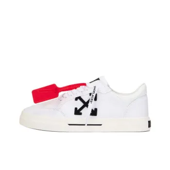 OFF WHITE New Low Vulcanized Lace Up Sneakers