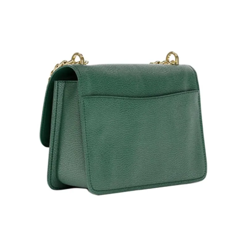 MICHAEL KORS Litchi Grain Leather Crossbody Bag, Shoulder Bag Regular Women's Dark Green-1