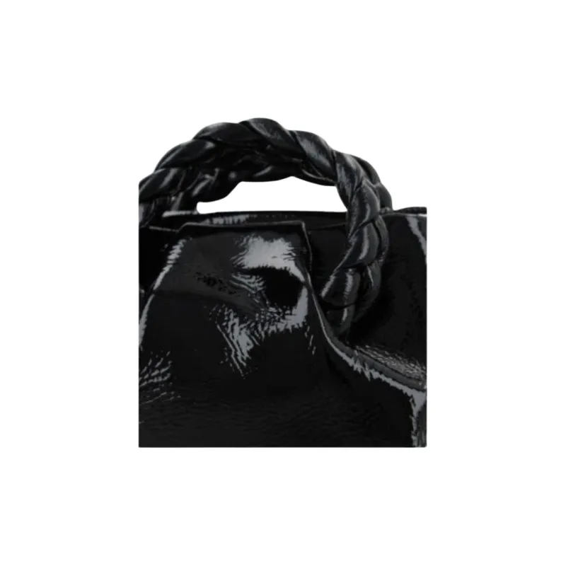 Hereu Lambskin Tote Bag, Shopping Bag, Handbag Women's Black-6
