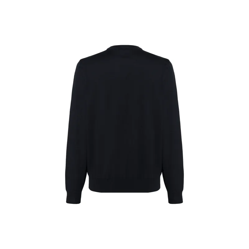 HUGO BOSS Logo Embroidered Crewneck Jumper-1