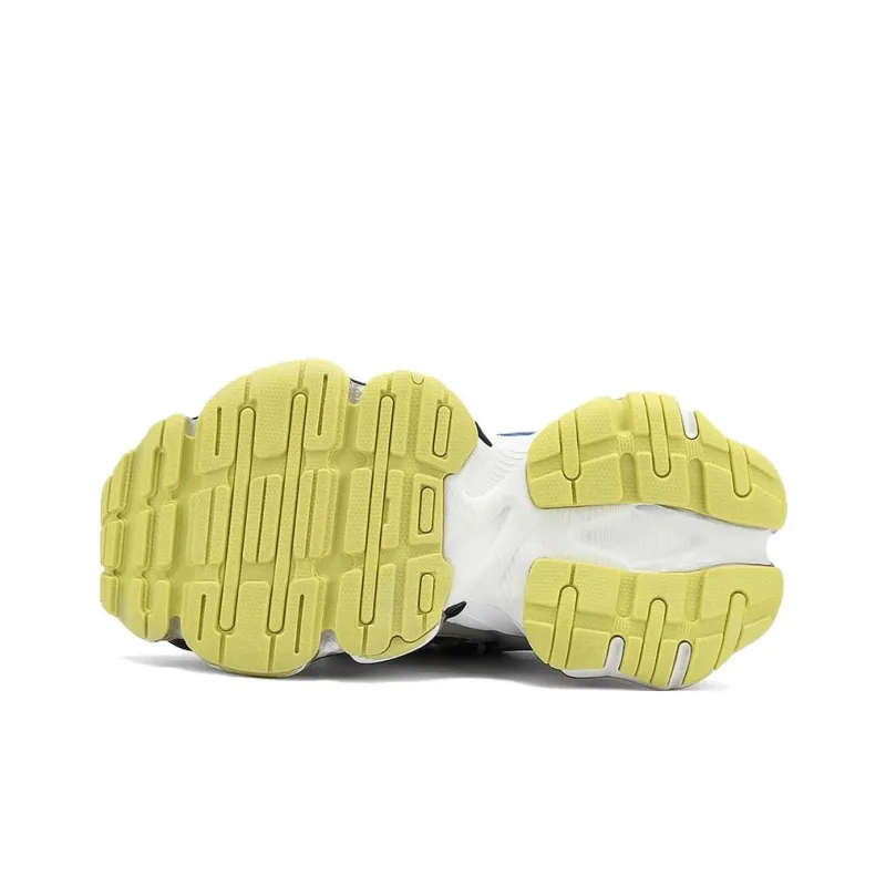 M88M Anti Slip And Wear Resistant Height Increasing Low Top Chunky Sneakers Unisex Gray Yellow-4