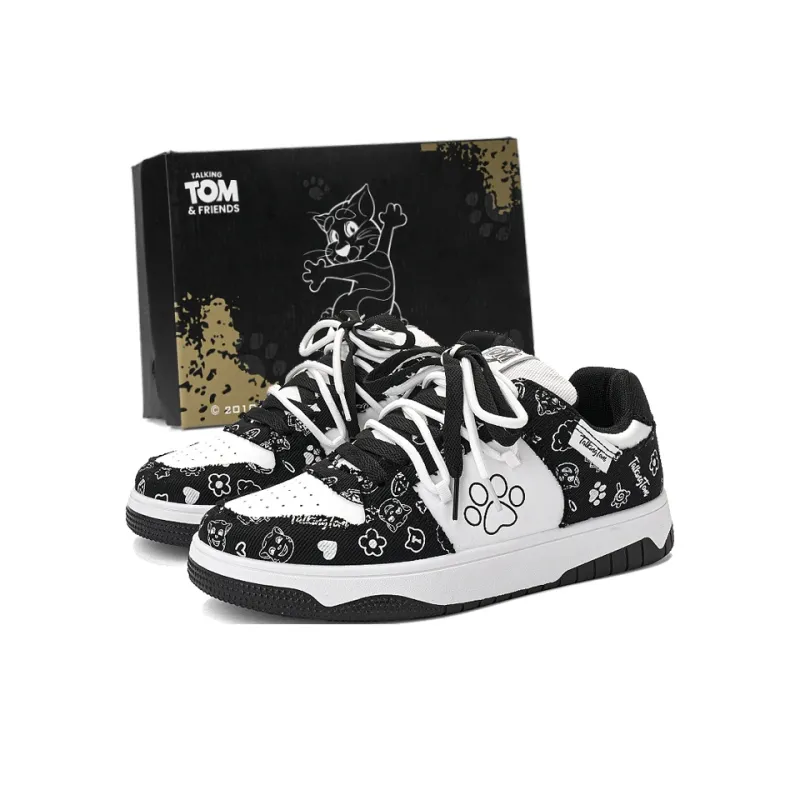 TALKING TOM Anti-Slip And Wear-Resistant Lightweight Height Increasing Low-Top Skateboard Shoes Men's-7