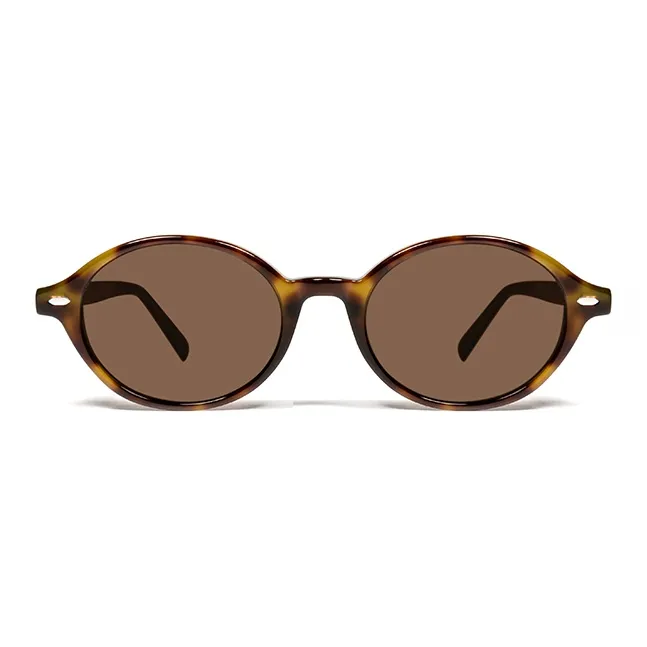 PARMU Plate Frame Oval Sunglasses Unisex-3